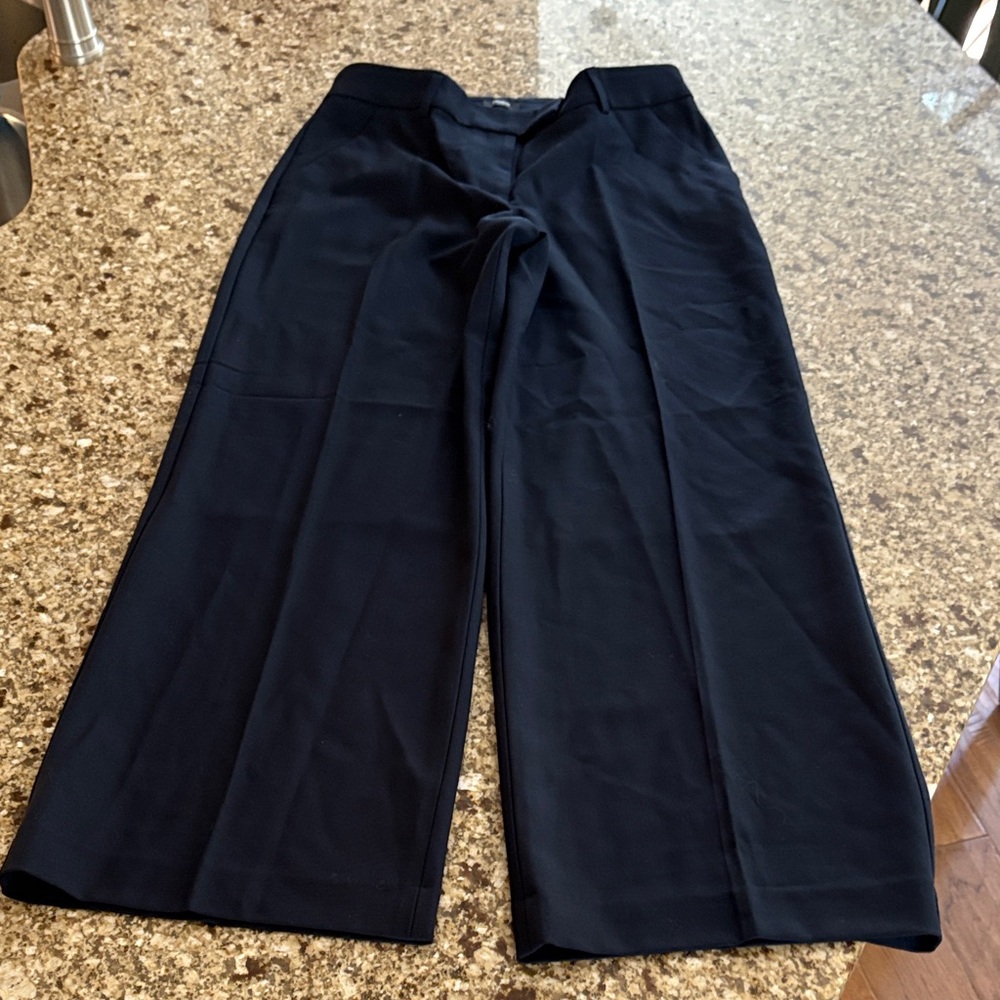 Express Dark Blue Wide-Leg Women's Pants